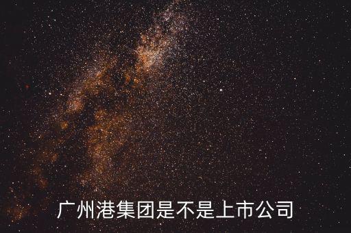 廣州港集團(tuán)什么時候上市，廣州港集團(tuán)是不是上市公司