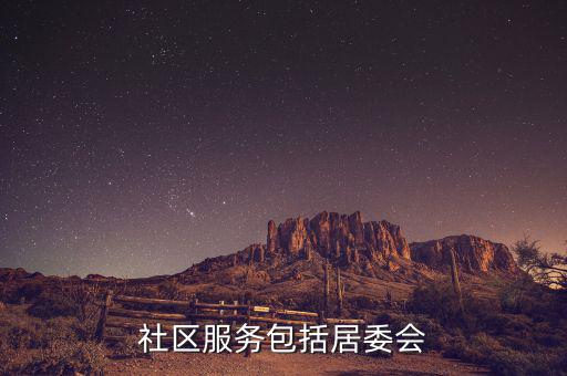 社區(qū)服務(wù)包括居委會(huì)