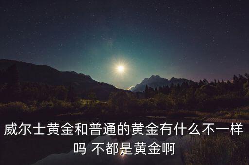 威爾士黃金為什么貴，為什么金子值錢(qián)呢