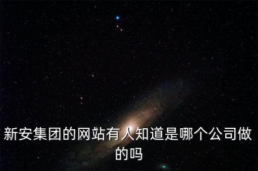 新安股份做什么的，新安集團(tuán)的網(wǎng)站有人知道是哪個(gè)公司做的嗎