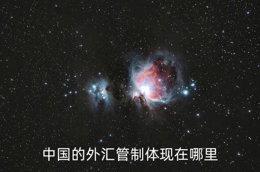 中國的外匯管制體現(xiàn)在哪里