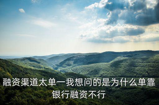為什么不能單靠銀行融資，中國農(nóng)業(yè)銀行為啥不能簽約融資融券信用擔保賬戶