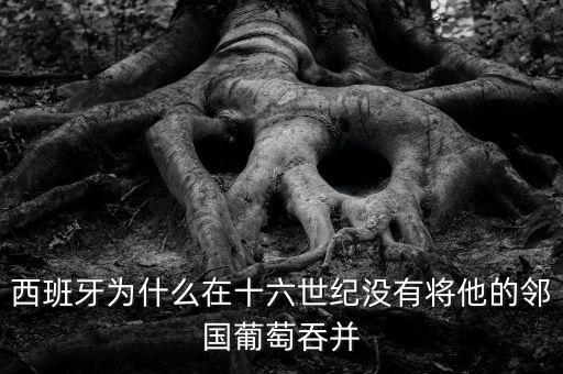 西班牙為什么沒有吞并葡萄牙，西班牙為什么在十六世紀沒有將他的鄰國葡萄吞并
