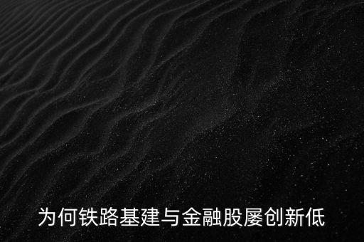 為何鐵路基建與金融股屢創(chuàng)新低