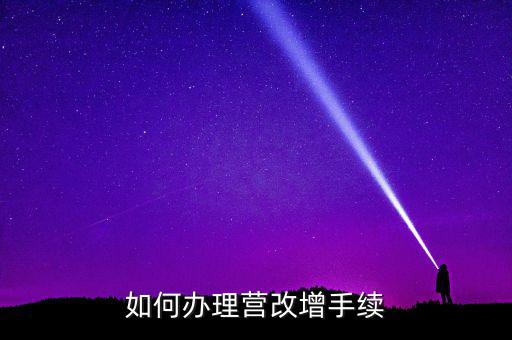 如何辦理營(yíng)改增手續(xù)