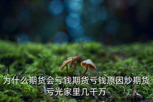 為什么期貨會(huì)虧錢(qián)期貨虧錢(qián)原因炒期貨虧光家里幾千萬(wàn)