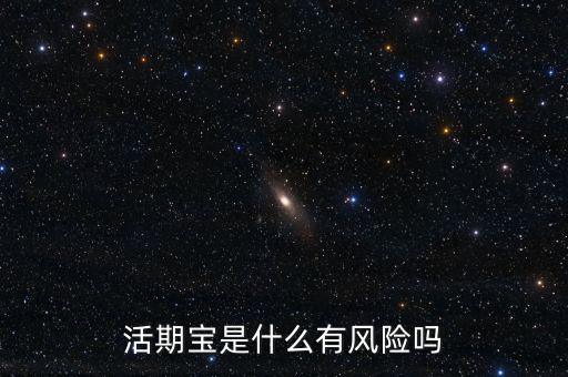 活期寶是什么有風(fēng)險嗎