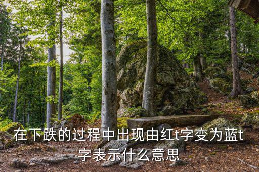 在下跌的過程中出現(xiàn)由紅t字變?yōu)樗{t字表示什么意思