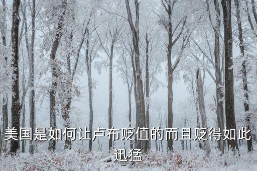 盧布兌換美元貶值是什么決定的，盧布為什么貶值