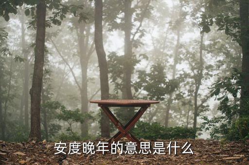 安度晚年是什么意思，安度晚年這個(gè)成語(yǔ)的意思是什么D