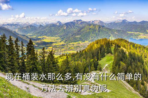 現(xiàn)在桶裝水那么多,有沒有什么簡(jiǎn)單的方法去辨別真?zhèn)文? class=