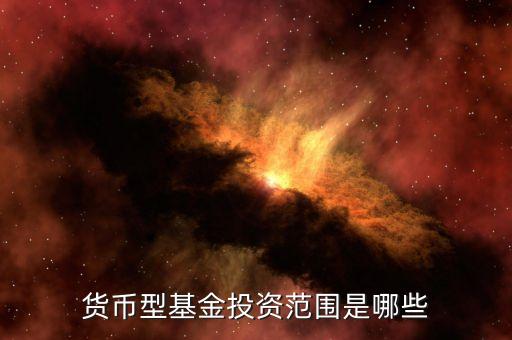 貨幣基金主要投資什么，貨幣型基金投資范圍是哪些