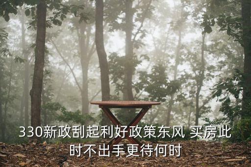 330新政刮起利好政策東風 買房此時不出手更待何時
