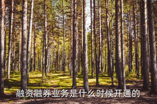 融資融券業(yè)務(wù)什么時(shí)候開始的，融資融券什么時(shí)候開始