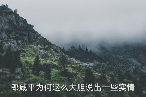 我為什么要回應(yīng)郎咸平，郎咸平為何這么大膽說出一些實情