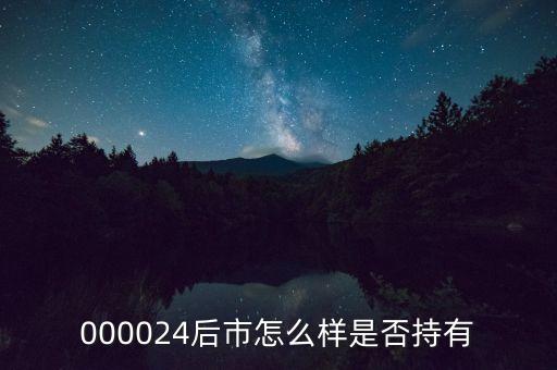 000024是什么行業(yè)，000024后市怎么樣是否持有