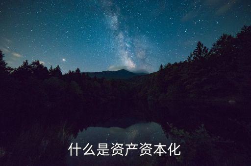 國(guó)有資產(chǎn)資本化是什么，資產(chǎn)資本化是什么意思