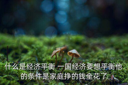 什么是經(jīng)濟(jì)再平衡，什么是全球經(jīng)濟(jì)再平衡