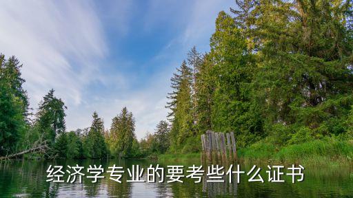 經(jīng)濟學(xué)專業(yè)的要考些什么證書