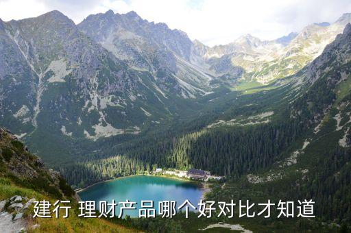 中國建設(shè)銀行的理財產(chǎn)品