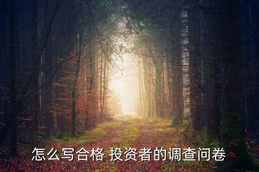 2013年投資者狀況,投資者說(shuō)2013