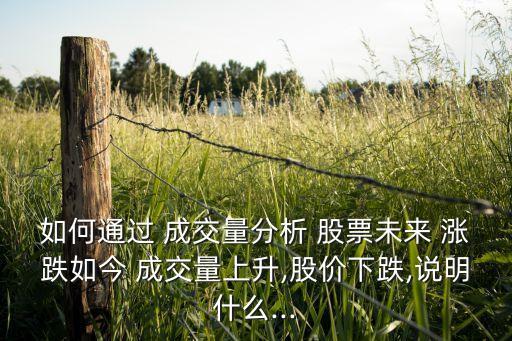 成交量可以看股票漲跌嗎,股票開盤后15分鐘成交量和當天漲跌關系
