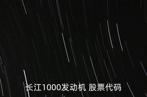 長江1000發(fā)動(dòng)機(jī) 股票代碼