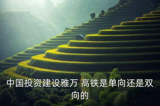 中國(guó)投資建設(shè)雅萬(wàn) 高鐵是單向還是雙向的
