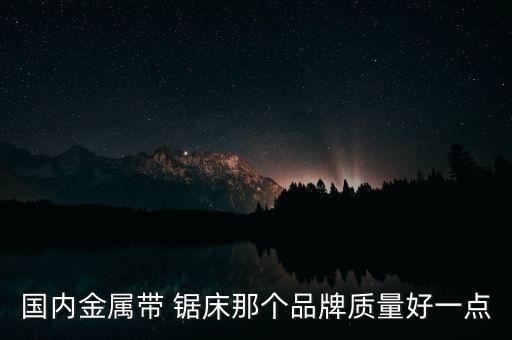 國內(nèi)金屬帶 鋸床那個品牌質(zhì)量好一點(diǎn)