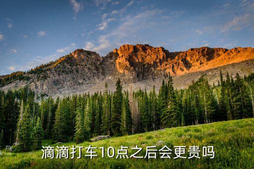  滴滴打車10點(diǎn)之后會(huì)更貴嗎