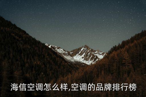 海信科龍公司簡介,海信公司簡介及發(fā)展史