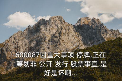 籌劃非公開(kāi)發(fā)行股票停牌,正在籌劃非公開(kāi)發(fā)行股票事項(xiàng)