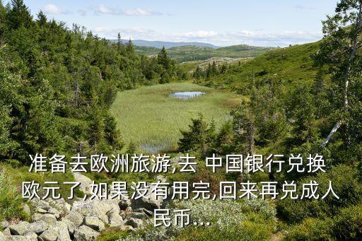準備去歐洲旅游,去 中國銀行兌換 歐元了,如果沒有用完,回來再兌成人民幣...