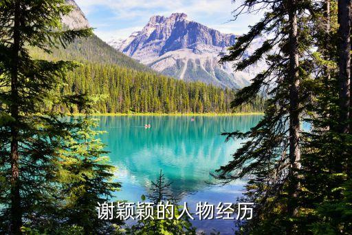 謝穎穎的人物經(jīng)歷