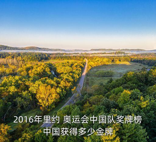 2016年里約 奧運(yùn)會(huì)中國(guó)隊(duì)獎(jiǎng)牌榜中國(guó)獲得多少金牌